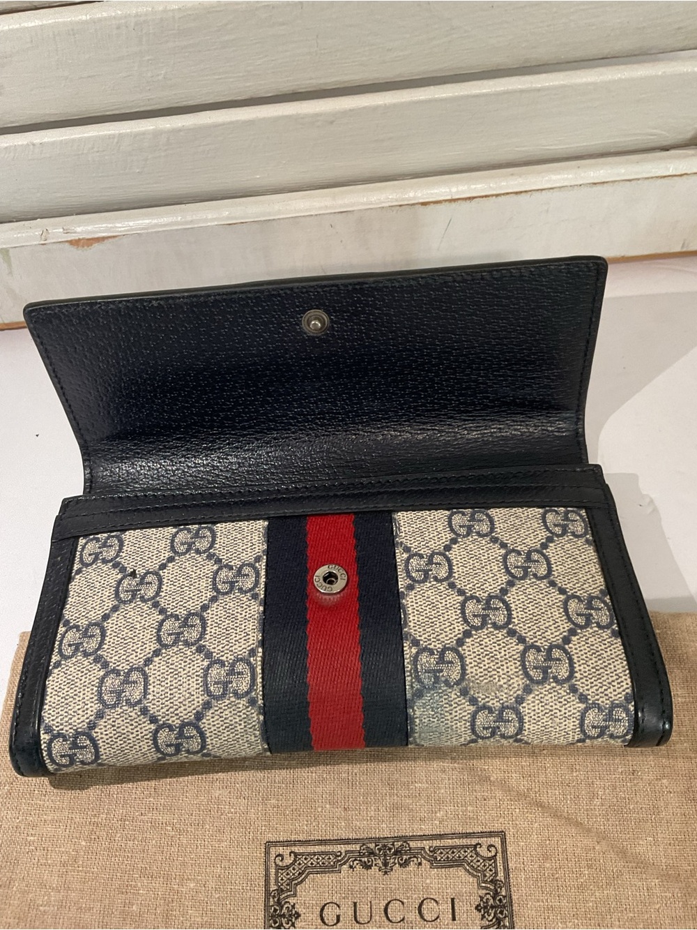 Gucci Wallet Ophidia GG Supreme Continental - Picture 6 of 14